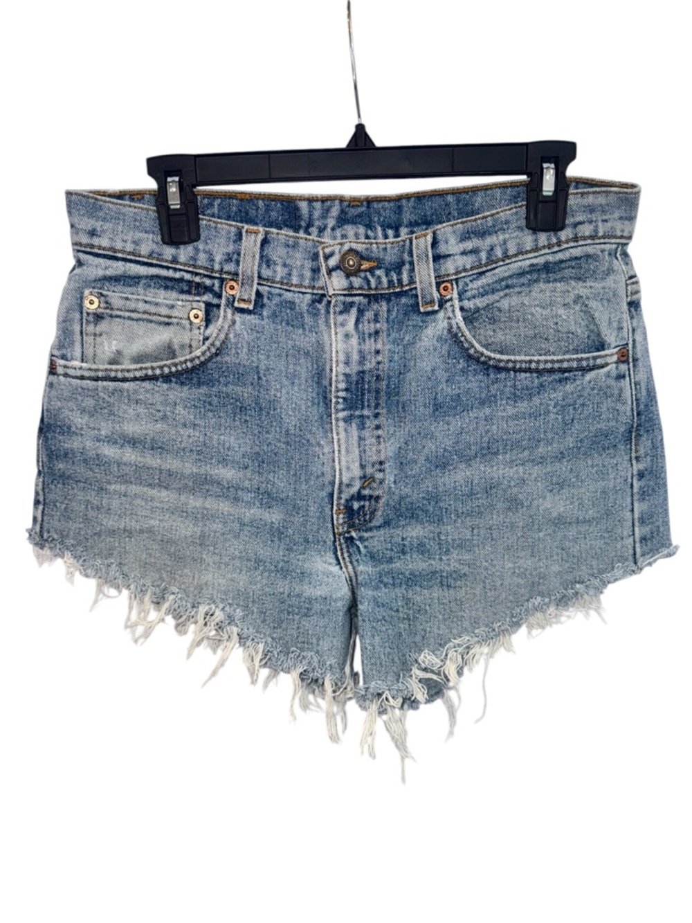 Levi's Vintage Light Blue Distressed Denim Cutoff Shorts